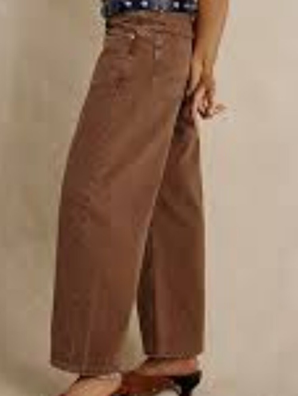 Free People Deep Trance Dropped Boyfriend Jeans in Brown